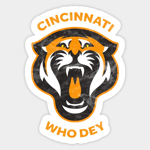 Cincinnati Bengals 2022 Who Dey! Sticker by BooTeeQue